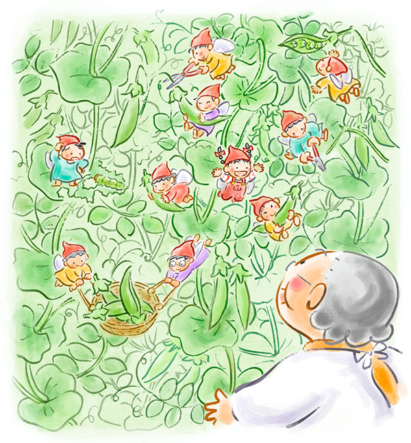 豆の精たち・表紙 作／大西ひろみ