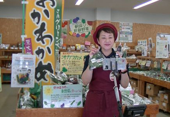 J:COM番組「大阪つながるニュース」のリモート中継でオカワカメおかゆを紹介