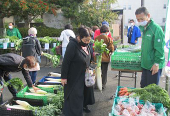 農業祭に代わって「農産物販売会」開催